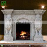 Marble Granite Stone Fireplace Mantel thumbnail-1