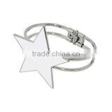 Wholesale Cheap Personalised Fashion Silver Color 316 Custom Sublimation Stainless Steel Bracelet For DIY thumbnail-3