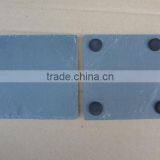 Irregular Leaf Shape Black Rough Edge Slate Coaster With thumbnail-3