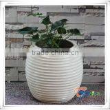 Ball Shaped Fiberglass Light Pot Outdoor Flower Large thumbnail-2