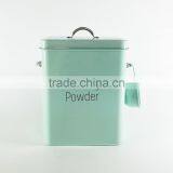 Metal Dog Dry Food and Pet Treats Storage Container Canister Tin Box With Scoop thumbnail-4