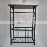 New Metal Scroll Design Bathroom Magazine Storage Table Organizer thumbnail-2