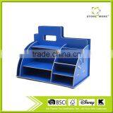 Wood Multi-Function Desk Stationery Organizer thumbnail-2