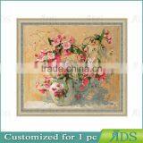 Wholesale New Designs Flowers Of Glass Painting