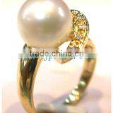 Gold South Sea Pearl and Gold Ring thumbnail-2