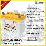 Three Wheels Motorcycle Battery ,12V32Ah Three Wheel Bike Battery thumbnail-1
