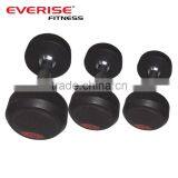 Various Weight Rubber Coated Dumbbell -Black thumbnail-1