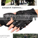Good Quality Half Finger Leather Tactical Driving Gloves thumbnail-1