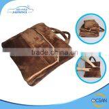 Multi Functional Quality Flannel Bag Model Car Travel Blanket Pillow With Memory Foam Pillow Inside thumbnail-1