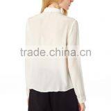 Silk Cotton Woman Fashion Tops Ladies Office White Shirts thumbnail-5