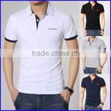 High Quality Short Sleeve 100% Cotton Rib Cuff Custom Polo Shirt Design Wholesale thumbnail-1