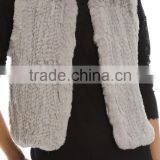 2016 Winter Popular Fashion Women Rabbit Fur Vest thumbnail-4