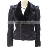 Women's Long-sleeve Winter Warm Leather Jacket,2013 Fashion Leather Coats thumbnail-1