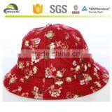 6 Panel Bucket Hat Flower Pattern Outdoor Camping Hawaiian Unisex Beach Hats thumbnail-1
