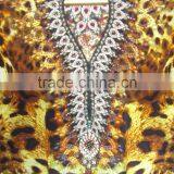 ANIMAL PRINT CAFTAN Digital Print Crepe 100% Silk LONG Kaftan Tunic Poncho thumbnail-5