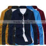 In 2015 the New Corduroy Shirt Cotton Corduroy Man's Shirt Fashion Long-sleeved Shirt Corduroy Free Shipping thumbnail-3