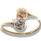 Three Tone Flexible Bangles, Gold Plated Bangle, Machine Cut Bangle, Fashionable Bangle, Jewelry Manufacturers thumbnail-1