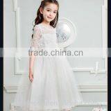 2017 High Quality Summer Child Clothing White Dress Purple New Model Girl Dress thumbnail-3
