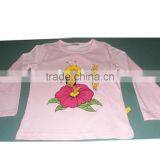 100% Ctn, S/J, 160 Gsm, Children Girls Long Slv T-Shirt thumbnail-1