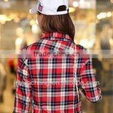 100% Cotton Waterproof Plaid Flannel Fabric Shirt Cheap Flannel Shirt Wholesale thumbnail-3