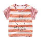 Fancy Design Printing Stripe T-shirt for Kids thumbnail-2