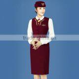 Hot Sell Various Style Ladies Airline Uniform, Stewardess Uniform, Airline Hostess Uniform thumbnail-1