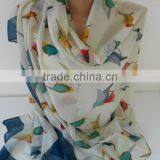 2015 New Fashion Print Bird Oversize Scarf Women thumbnail-3