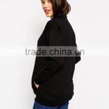 High Quality Stand Collar Long Sleeve Jersey Fleece Jacket for Women thumbnail-3