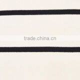 Clothes for Women Printed Striped White and Black Short Sleeve thumbnail-5