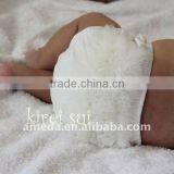 Christmas Baby Chiffon Ruffles Bloomer Underwear Panties - Cream thumbnail-1