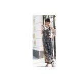 2012 Sale Crazy V-Neck Ice Silk Braces Print Dress,Backless Dress, Long Dress,Wholesale and Retail,100%Guarantee thumbnail-1