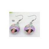 OEM / ODM Shiny Polish Exquisite Stainless Steel Dangle Earrings for Girls 1330070 thumbnail-1