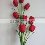 8 in One Lovely Decorative Artificial Tulip Silk Flower thumbnail-2