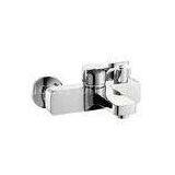 Square Wall Mounted Bath Taps Brass Diverter Two S-connector for Bath-shower thumbnail-1