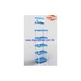 Red Wine Metal Retail Display Stands Customized With 4 Color Coating