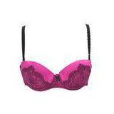 Gorgeous Jacquard Satin Push up Demi Bra for Young Lady / Girls
