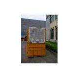 0 - 96 m / Min Single Cage Yellow 1000kg SC200 Material Personnel Hoist for Building