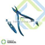 Blue Coated Nail Cuticle Nippers B-NCN-11