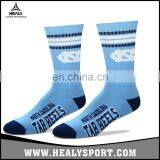 High Quality Basketball Brand North Carolina Tar Heels Athletic Youth Socks