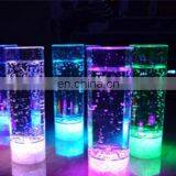 Round Shape Barware Flashing LED Cup With Water Active Function