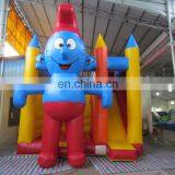 Inflatable blue castle combo jumping inflatable blue jumper combo for kids