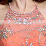 Glamorous Elegant Halter Necklines Chiffon Glittering Beaded Evening Dress Long Evening Dresses AJ020 thumbnail-4