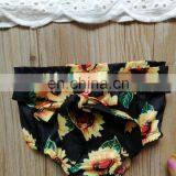 Baby Girls Sunflowers Outfit Summer Toddler White Lace Tops & Shorts 2pcs Set for 0-3T thumbnail-6