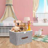 Custom Fabric Home Decorative Storage Box With Lid for Clothes Storage Large Size Storage Cube Boxes for Sale thumbnail-6
