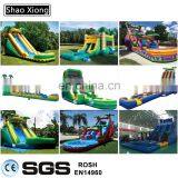 Used Commercial Cheap Large Plastic Pvc Adult Water Park Slides Inflatable Swimming Pool Slide thumbnail-4