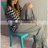 New Style Women's Cotton Knit Pants Sets Willow Ruffl thumbnail-1