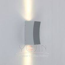 Aluminium Rectangle GU10 Type Up Down Outdoor Wall Light YJ-006S/2 GU10 Socket Lamp thumbnail-3