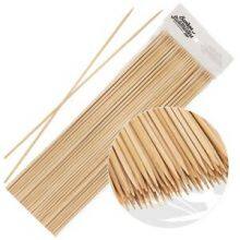 12 Inch Bamboo Skewers for Kabobs 4mm Thick Round BBQ Food Sticks 100 Counts thumbnail-1