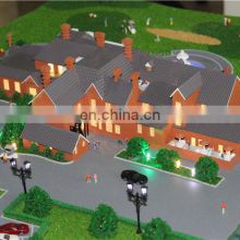 Miniature villa architecture model with LED lighting for sale, scale model maker