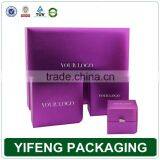 Luxury Cardboard Velvet Custom Logo Printed Paper Jewelry Box thumbnail-2